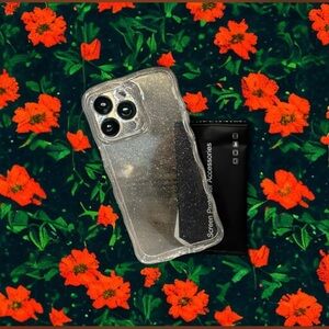 Clear Glitter iPhone Phone Case